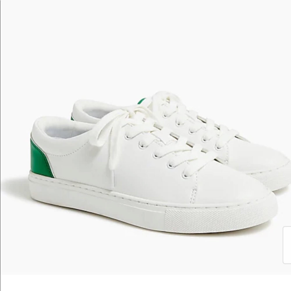 Beautiful J. Crew Road trip sneakers with colorful trim